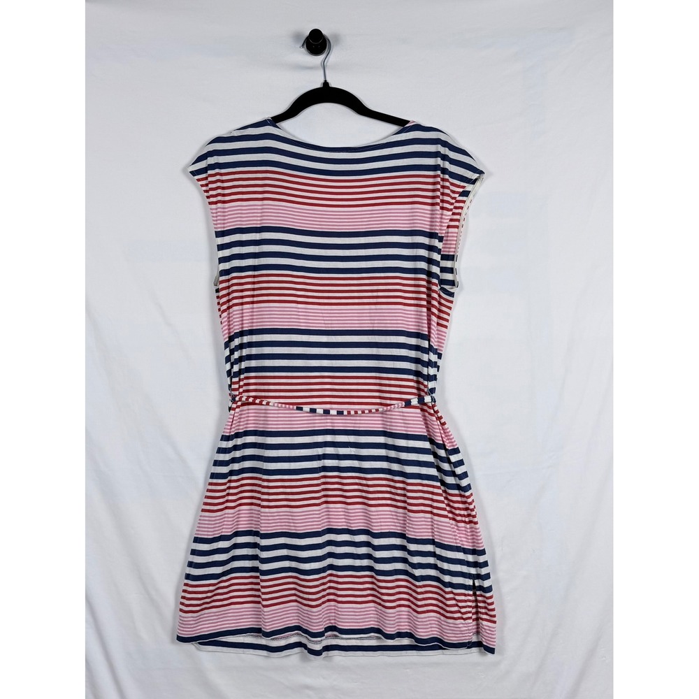 Boden Striped Swim Dress M Drawstring Waist Pocket Beach Vacation Resort Pool - Picture 7 of 11